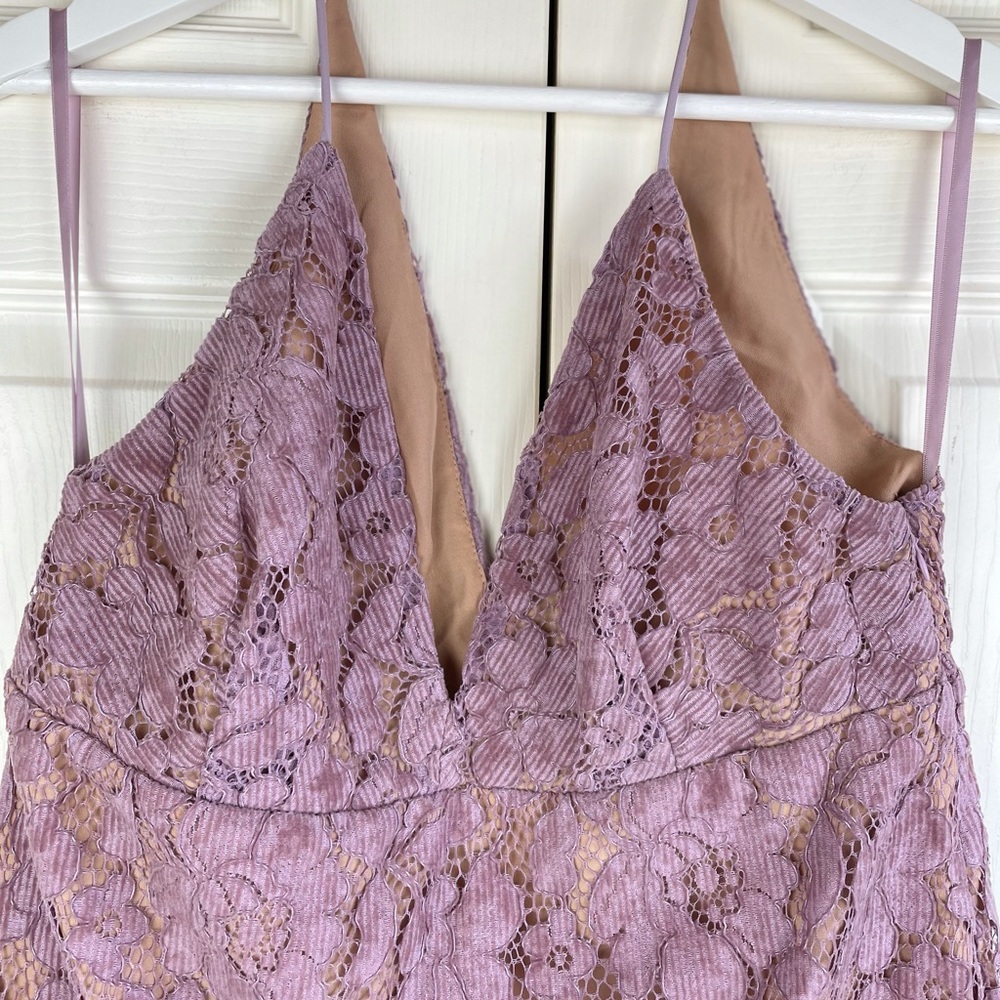 Free People Dangerous Love Lilac Mini Dress 8  NEW - Picture 5 of 9